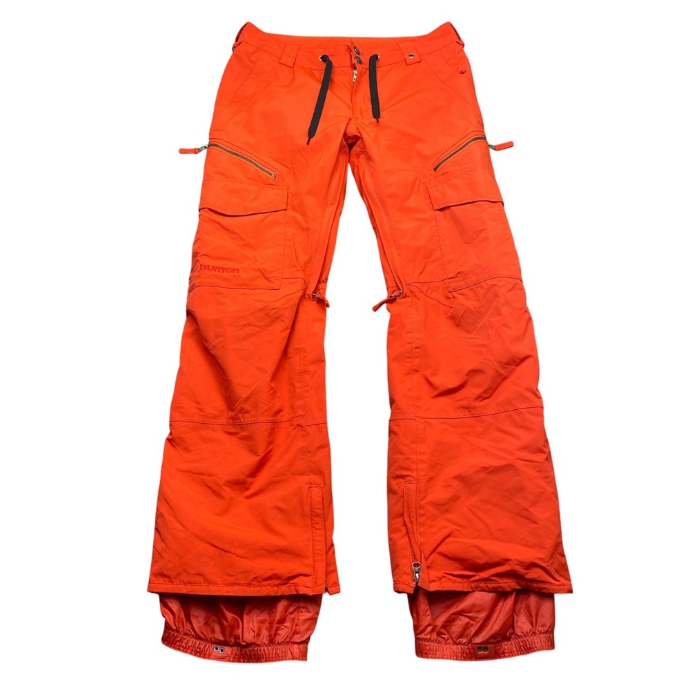 Burton The White Collection Headliner PT Orange Snowboard Pants Mens Medium